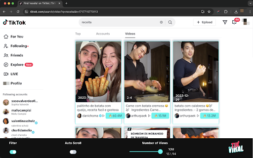 TikViral  from Chrome web store to be run with OffiDocs Chromium online