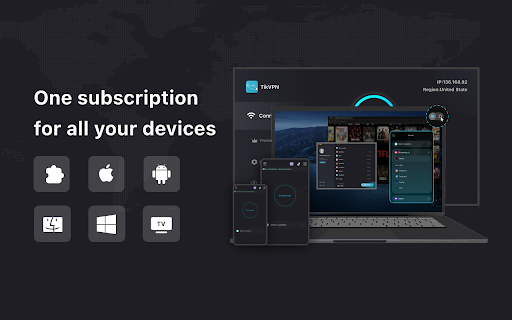 TikVPN Fast  Safe Proxy  from Chrome web store to be run with OffiDocs Chromium online