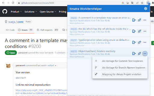 timatra WorkitemHelper BrowserExtension  from Chrome web store to be run with OffiDocs Chromium online