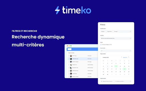 Timeko  from Chrome web store to be run with OffiDocs Chromium online