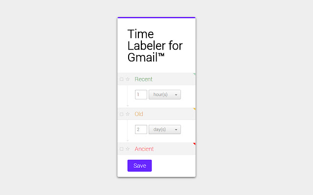 Time Labeler for Gmail™  from Chrome web store to be run with OffiDocs Chromium online
