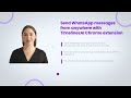 TimelinesAI universal WhatsApp integration  from Chrome web store to be run with OffiDocs Chromium online