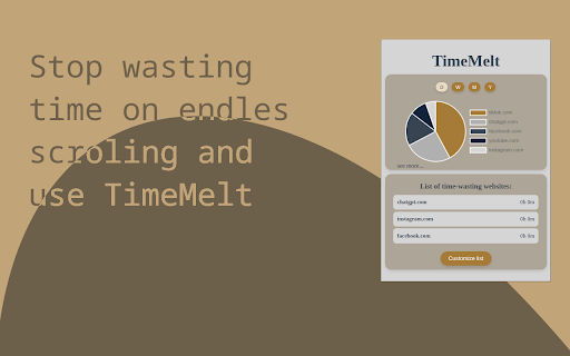TimeMelt Digital Detox Clock  from Chrome web store to be run with OffiDocs Chromium online