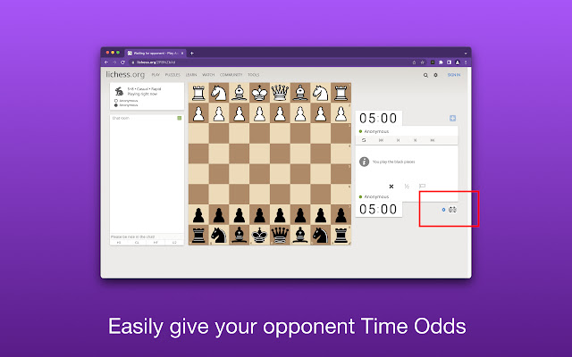Time Odds For Lichess  from Chrome web store to be run with OffiDocs Chromium online