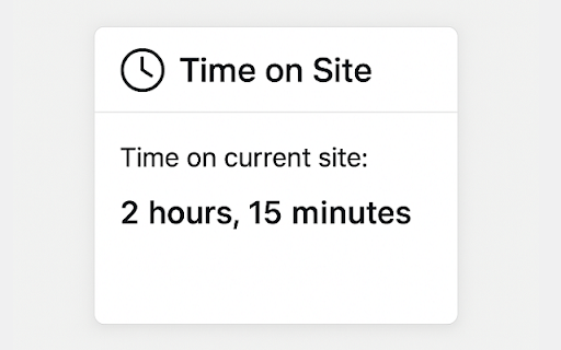 Time on Site – Track Your Time Online  from Chrome web store to be run with OffiDocs Chromium online