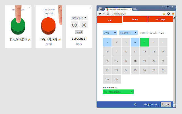 TimePilot  from Chrome web store to be run with OffiDocs Chromium online