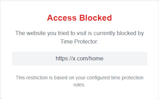 Time Protector  from Chrome web store to be run with OffiDocs Chromium online
