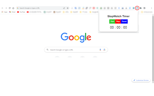 Time Tracker Stopwatch  from Chrome web store to be run with OffiDocs Chromium online
