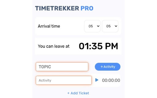 TimeTrekker Pro  from Chrome web store to be run with OffiDocs Chromium online