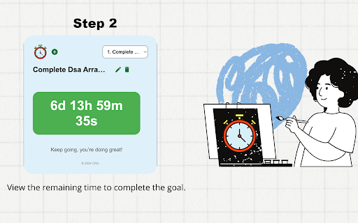 Time Up? Countdown Timer  from Chrome web store to be run with OffiDocs Chromium online