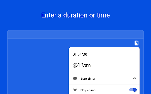 Timey Countdown timer  from Chrome web store to be run with OffiDocs Chromium online