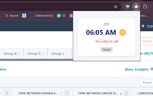 Timezone Clock  from Chrome web store to be run with OffiDocs Chromium online