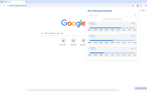Timezone Converter App — World Time Difference Calculator  from Chrome web store to be run with OffiDocs Chromium online