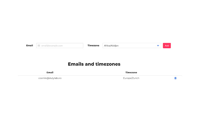 Timezone.email  from Chrome web store to be run with OffiDocs Chromium online