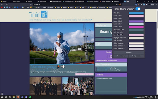 Timini Theme Creatoor  from Chrome web store to be run with OffiDocs Chromium online
