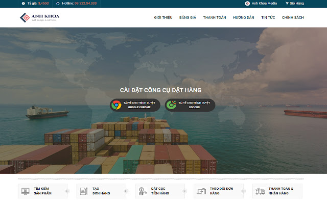 Tiện ích đặt hàng Anh Khoa Order  from Chrome web store to be run with OffiDocs Chromium online
