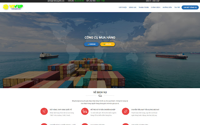 Tiện ích đặt hàng của Việt Trung 365  from Chrome web store to be run with OffiDocs Chromium online
