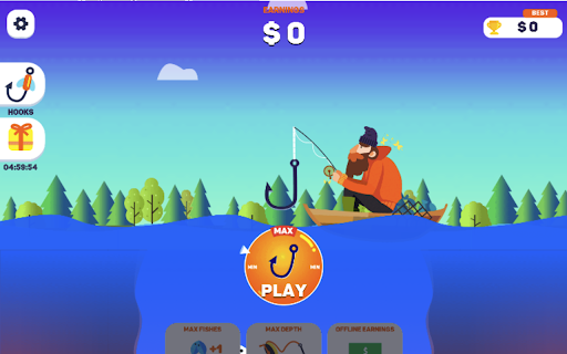 Tiny Fishing Game  from Chrome web store to be run with OffiDocs Chromium online