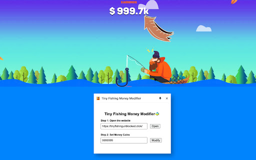 Tiny Fishing Money Modifier from Chrome web store to be run with OffiDocs Chromium online Tiny Fishing Money Modifier from Chrome web store to be run with OffiDocs Chromium online