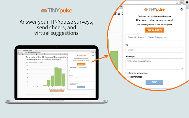 TINYpulse  from Chrome web store to be run with OffiDocs Chromium online