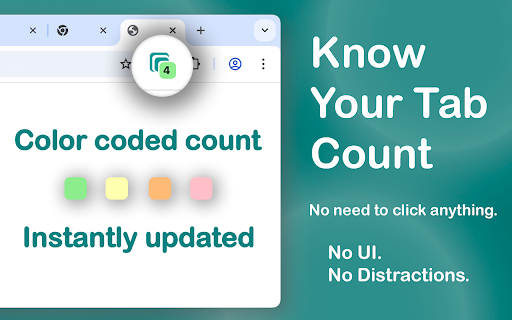 Tinytools Tab Counter  from Chrome web store to be run with OffiDocs Chromium online