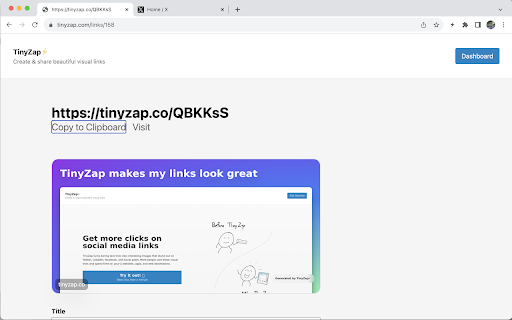 TinyZap  from Chrome web store to be run with OffiDocs Chromium online