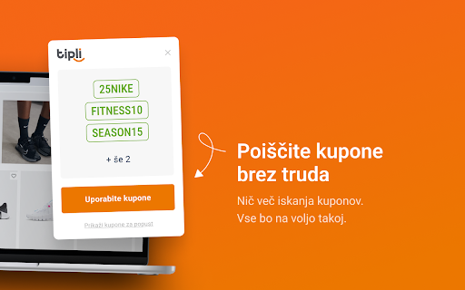 Tipli: Cashback nagrade in kuponi za popust  from Chrome web store to be run with OffiDocs Chromium online