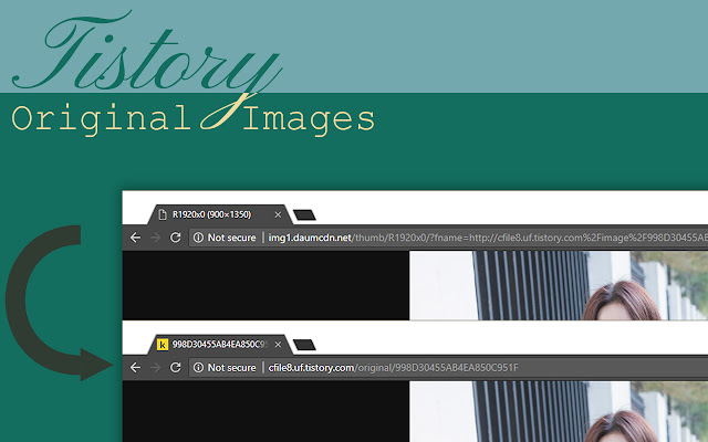 Tistory Original Images  from Chrome web store to be run with OffiDocs Chromium online