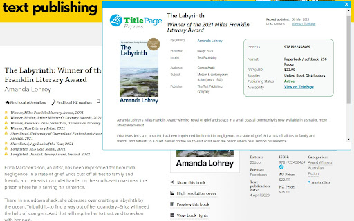 TitlePage Express  from Chrome web store to be run with OffiDocs Chromium online