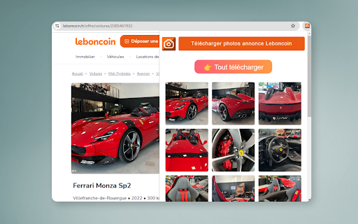 Télécharger photos annonce Leboncoin  from Chrome web store to be run with OffiDocs Chromium online