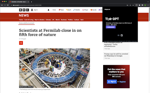 TldrGPT  from Chrome web store to be run with OffiDocs Chromium online