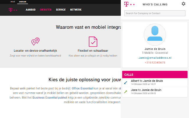 T Mobile Essential Whos Calling  from Chrome web store to be run with OffiDocs Chromium online