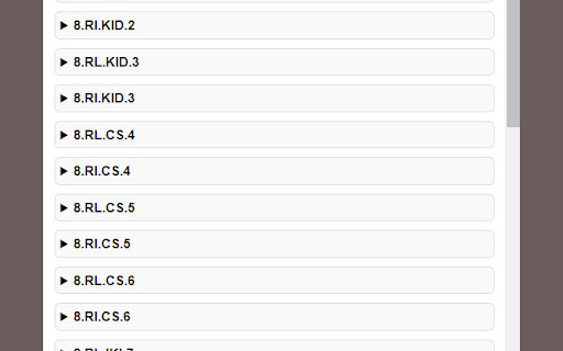 TN 8th Grade ELA Standards  from Chrome web store to be run with OffiDocs Chromium online