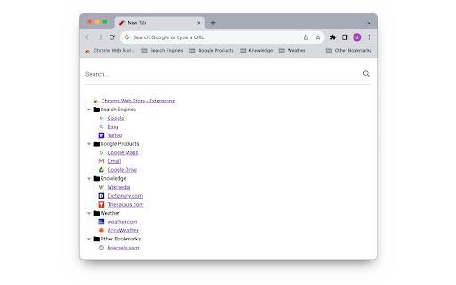 TNT: Turbo New Tab  from Chrome web store to be run with OffiDocs Chromium online