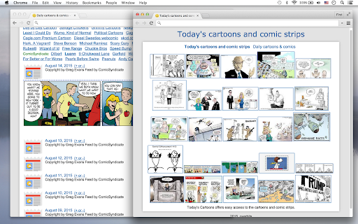 Todays Cartoons  from Chrome web store to be run with OffiDocs Chromium online