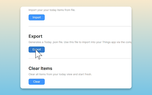 Today View  from Chrome web store to be run with OffiDocs Chromium online