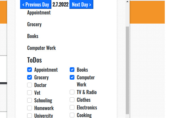 ToDo Checklist  from Chrome web store to be run with OffiDocs Chromium online