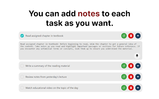 ToDoList for Chrome | by voice  from Chrome web store to be run with OffiDocs Chromium online