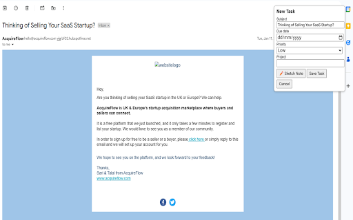To do List for Gmail  from Chrome web store to be run with OffiDocs Chromium online