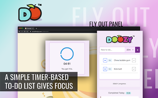 To Doozy  from Chrome web store to be run with OffiDocs Chromium online