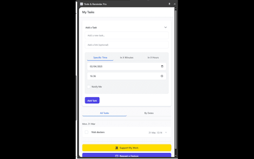 Todo  Reminder Pro  from Chrome web store to be run with OffiDocs Chromium online