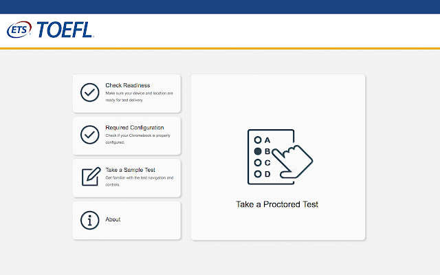 TOEFL YSS  from Chrome web store to be run with OffiDocs Chromium online