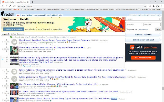 Toggle Old Reddit Redirect  from Chrome web store to be run with OffiDocs Chromium online