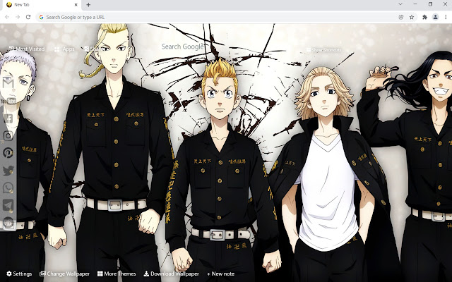 OffiDocs Chromium 온라인으로 실행할 Chrome 웹 스토어의 Tokyo Revengers Wallpaper HD 새 탭