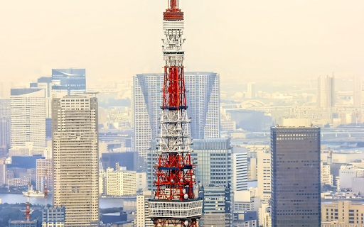 Tokyo Skyline with Tokyo Tower  from Chrome web store to be run with OffiDocs Chromium online