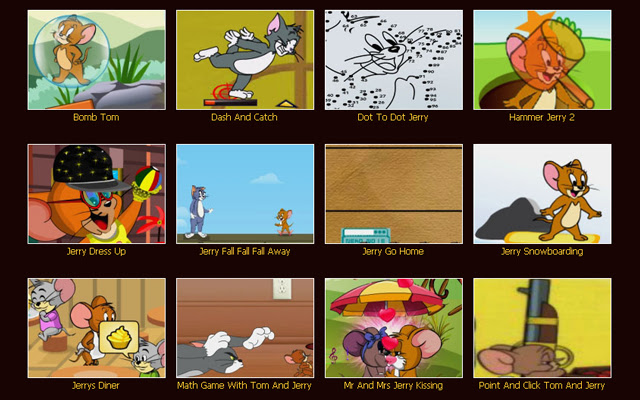 Tom and Jerry games  from Chrome web store to be run with OffiDocs Chromium online