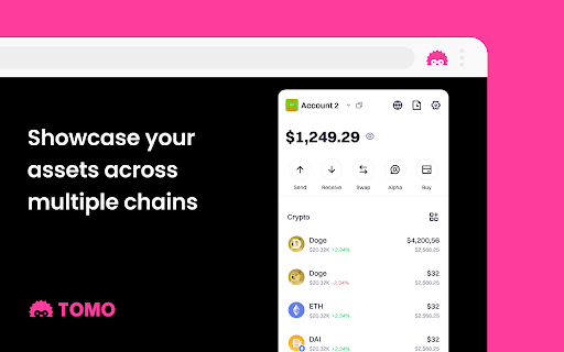 Tomo Wallet  from Chrome web store to be run with OffiDocs Chromium online