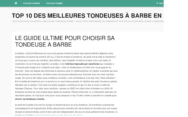 tondeuse à barbe  from Chrome web store to be run with OffiDocs Chromium online