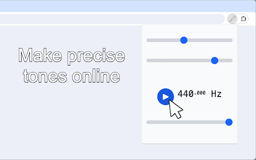 Tone Generator  from Chrome web store to be run with OffiDocs Chromium online