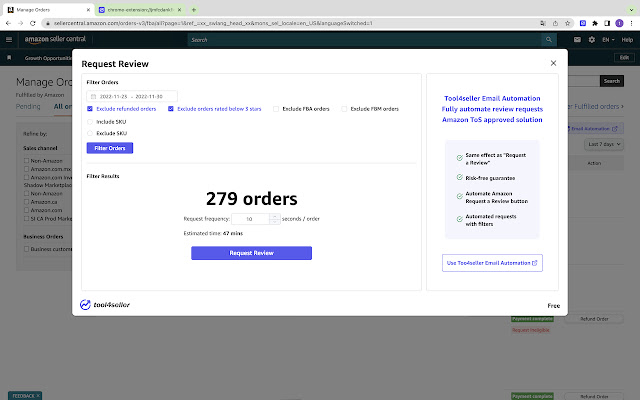 tool4seller Email Automation  from Chrome web store to be run with OffiDocs Chromium online